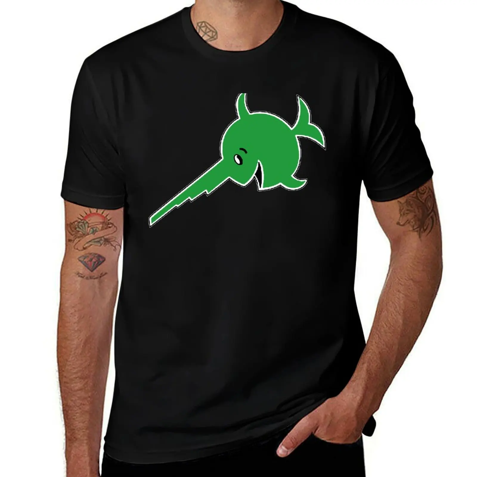 

EMBLEM 9TH U-BOAT FLOTILLA KRIEGSMARINE DASBOOT LAUGHING SWORDFISH T-Shirt cotton t shirts man 100% cotton t shirt pack T-Shirt