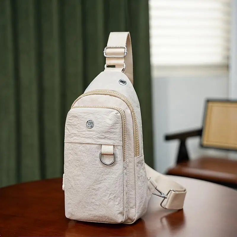 

Mini Breast Bag Mobile Phone Bag Casual Cycling Bag Fitness Commuter Travel Light Nylon Cloth Shoulder Bag Women