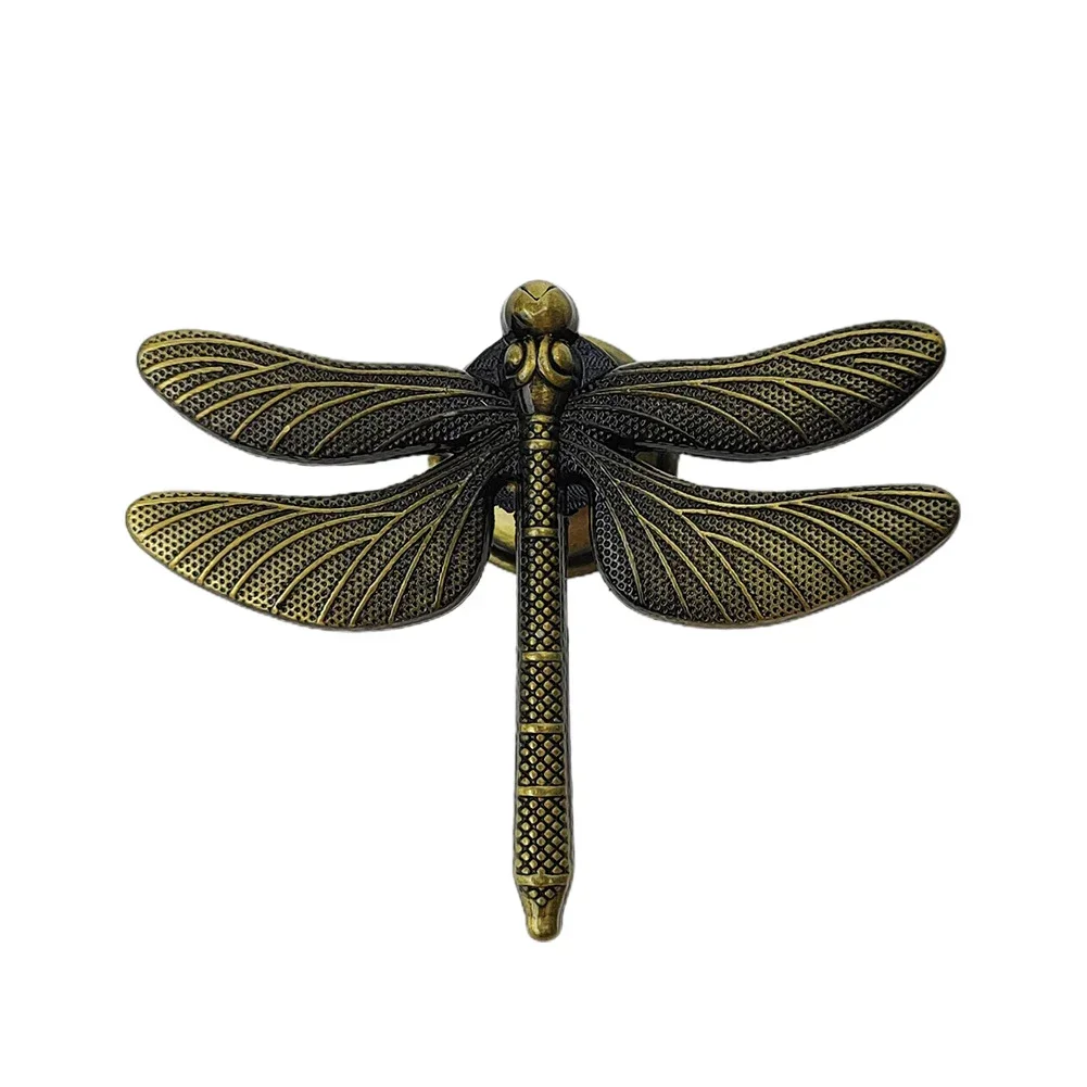 Dragonfly Shape Drawer Handle Wardrobe Knob Zinc Alloy Furniture Handles Antique Furniture Pulls Cabinets Knob For Children Room