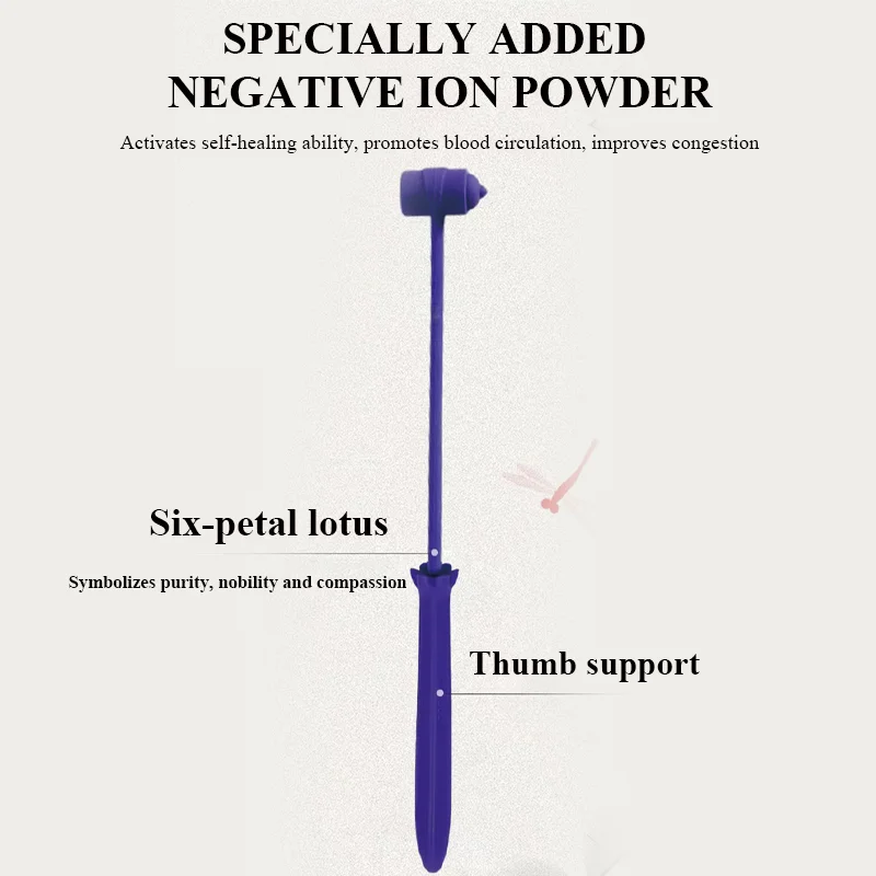 Manual Massage Hammer Massage Hammer Flexible One Piece Muscle Relax Moderate Hardness Silicone Lever Principle for Full Body