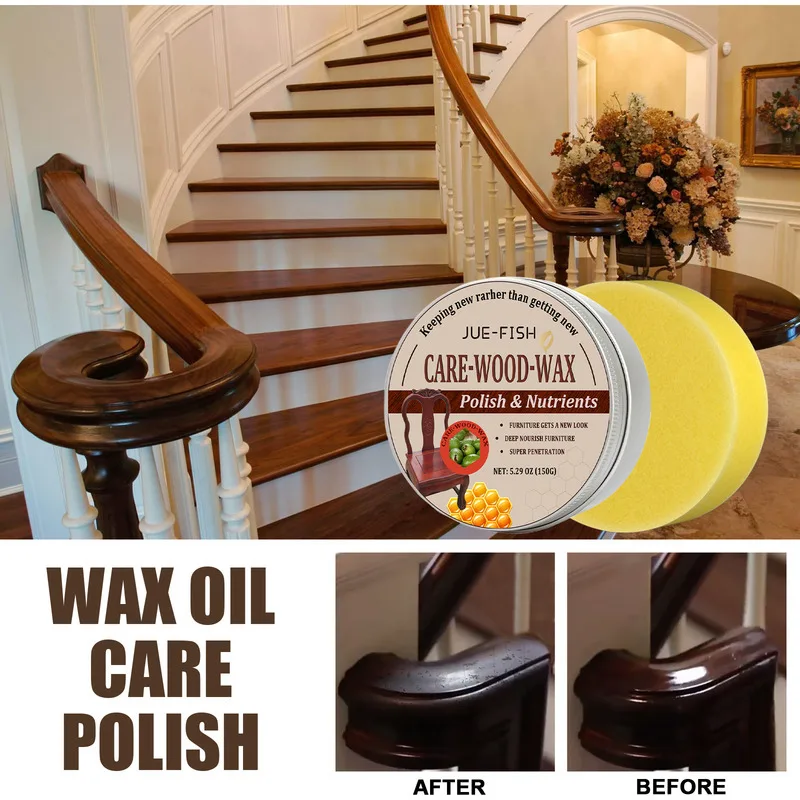 

Beeswax Wax Oil Wooden Floor Furniture Care Polish Cleaning Hydrophobic Maintenance Brightening Polishing
