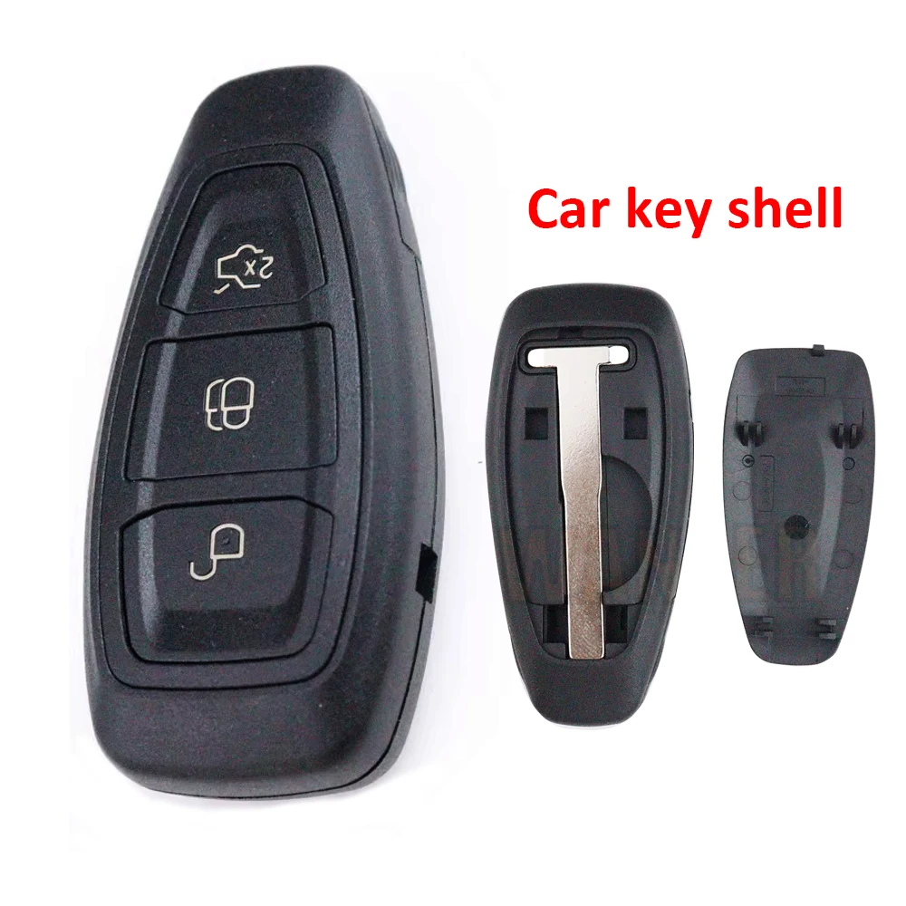 3 Bottons Car Smart Key Fob Case Shell Housing for Ford Focus C-Max Mondeo Kuga Fiesta Focus Titanium FOB Keys Shell Replacement