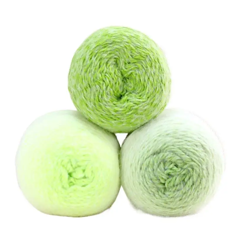 Handgefertigtes Häkelgarn aus Wolle, 200 g, mit Farbverlauf, weich und strapazierfähig, zum Stricken für Heimwerkerprojekte, zum Herstellen von Pullovern und Mützen. – Detail 8