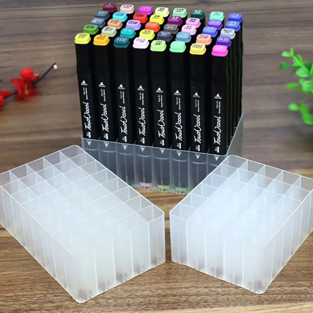 High Quality 12/30/40 Slots Pen Holder Large-capacity Multifunctional Marker Pen Holder Brush Pen Storage Rack