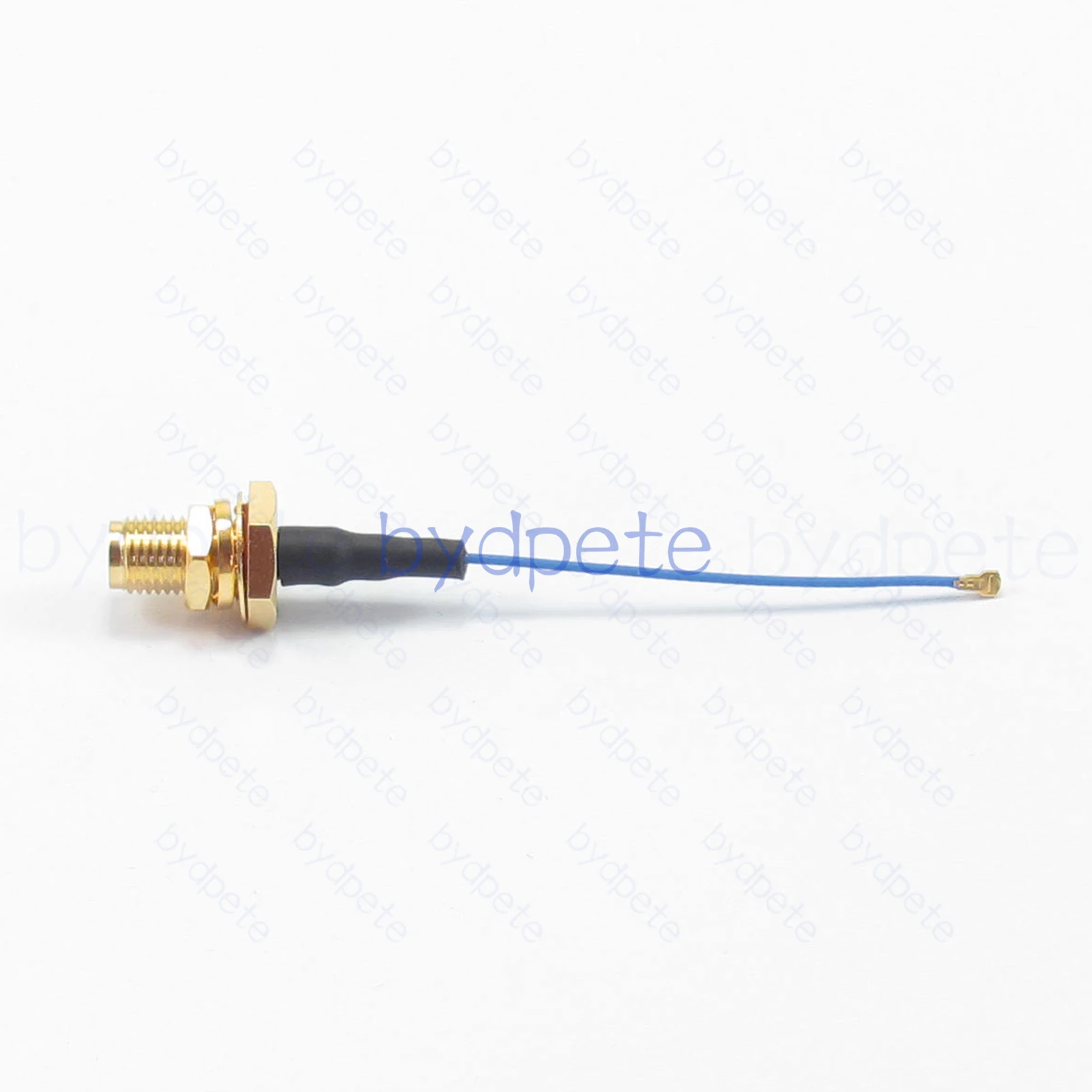 Plugue IPX UFL U.FL para anteparo fêmea SMA D-Cut à prova d'água 1.37mm Cabo PCV azul Kalbe Coaxial Pigtail Coaxial RF 50 Ohms 50ohm