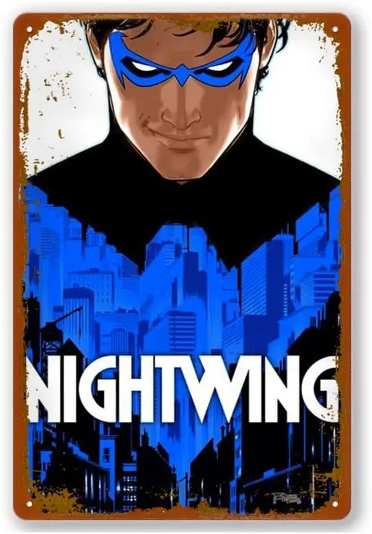 Nightwing (2021) Hc Vol 01 Leaping Into The Light Poster Vintage Metal Tin Sign Wall Decoration For Garage Yard Home Cafe B sign