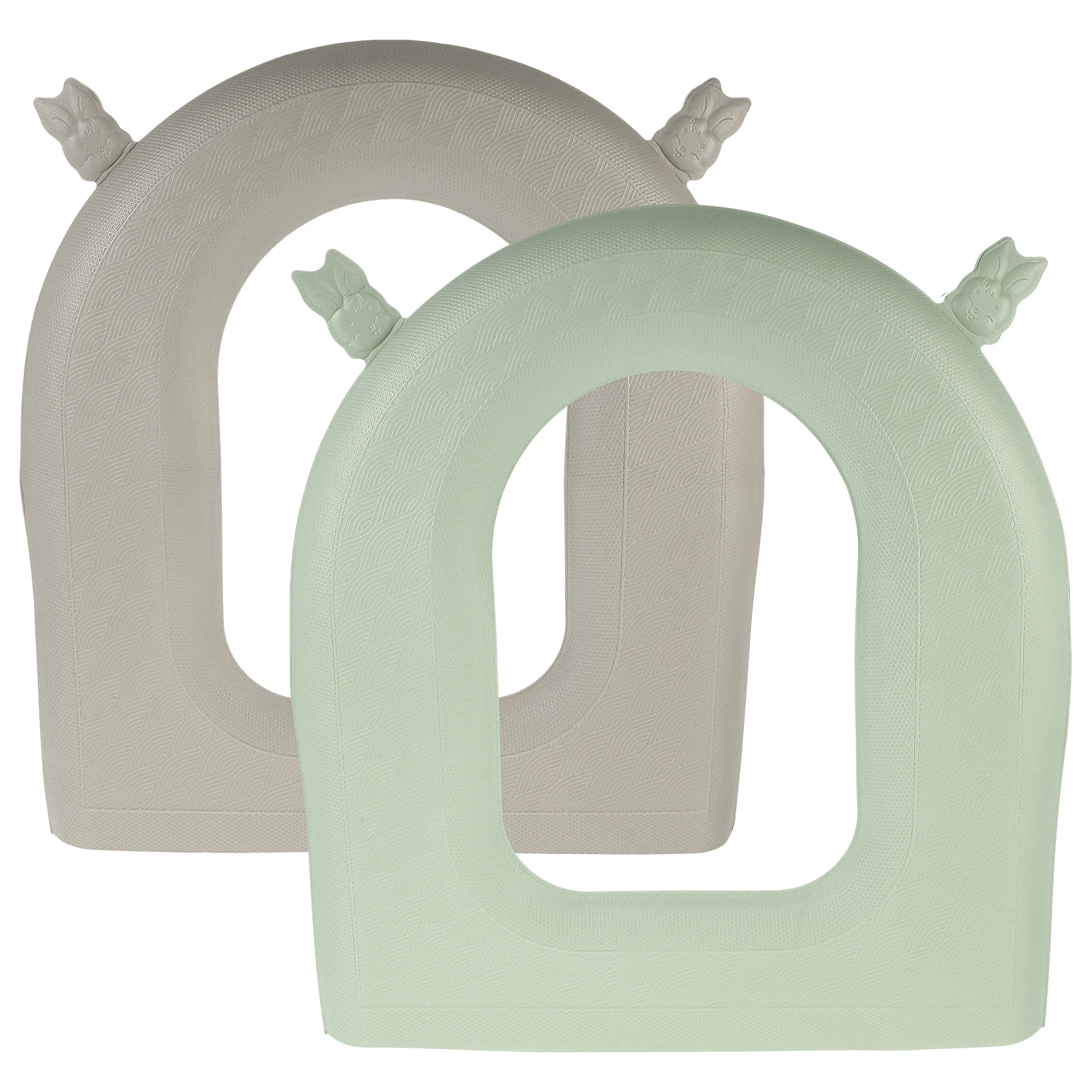

2Pcs Reusable Washable EVA Toilet Seat Pad Thickened Water proof Adhesive U shape Travel Friendly Mat Cover Cushion domestics