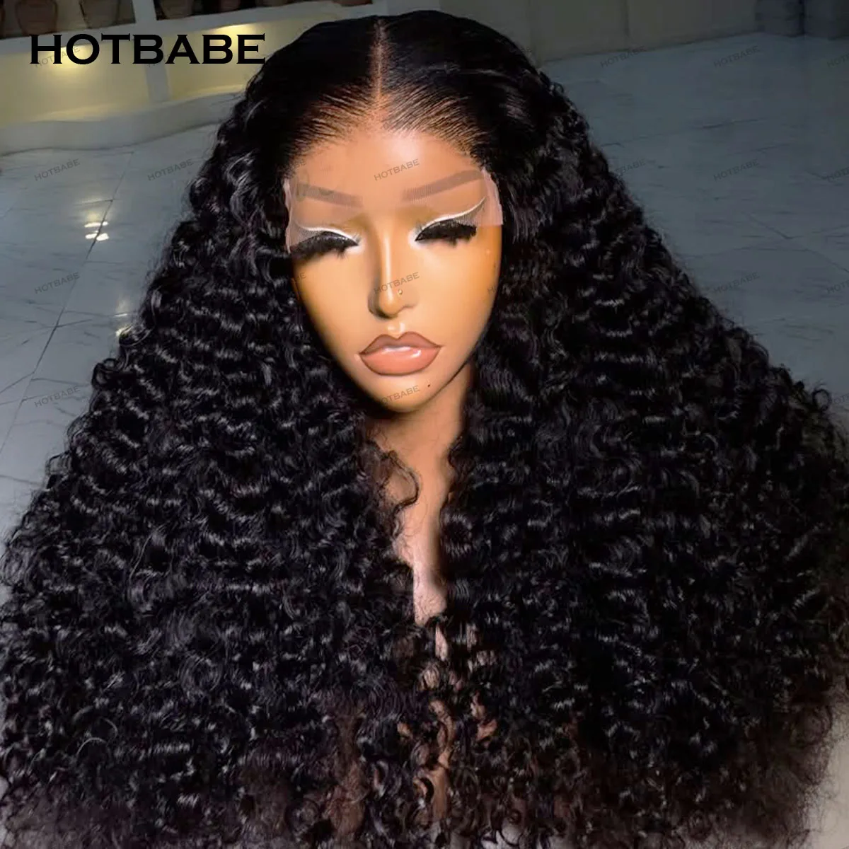 

450 Density Wear And Go Kinky Curly Glueless Wigs Human Hair For Women 360/13×4/13×6HD Lace Frontal Wigs With Transparent Lace