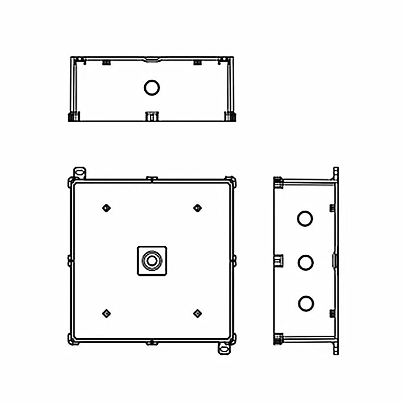 

Customized IP68 Plastic Waterproof Black Outdoor Waterproof Junction Box Flame Retardant Outdoor Rainproof Sealed Case