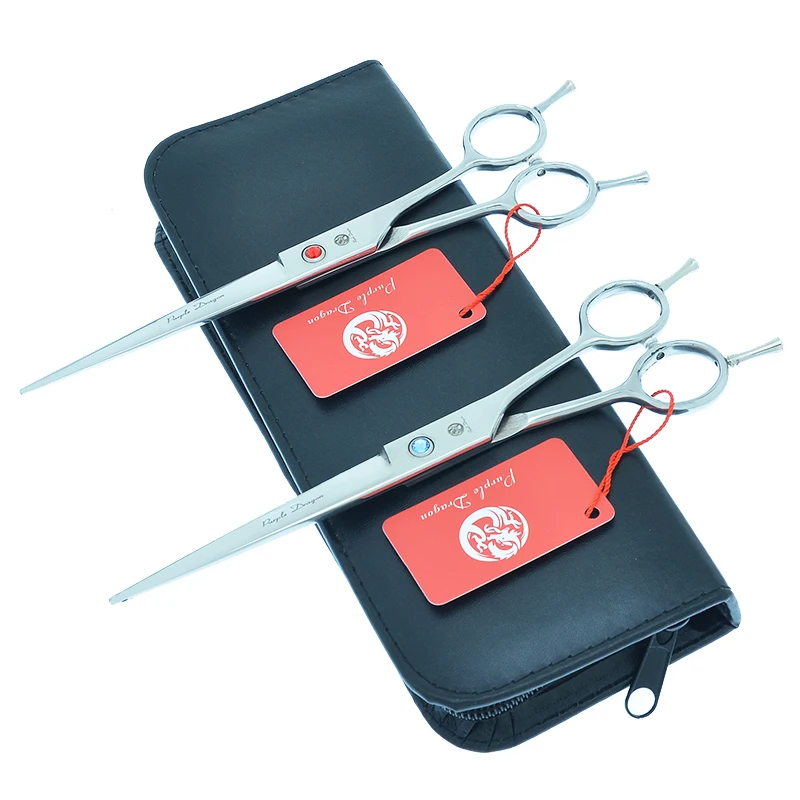 Purple Dragon 7.0" Professional Barber Hair Beauty Cutting Scissors Hair Salon Shear Hairdressing Styling Tesouras JP440C A0180B