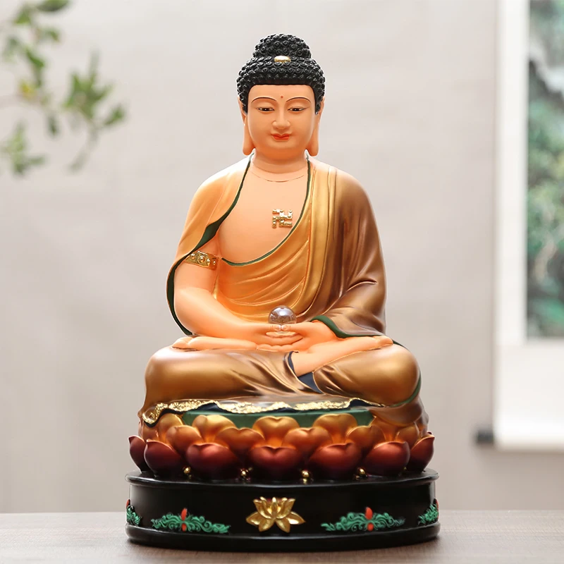 

GOOD LUCK Buddhism Southeast Asia HOME Shrine efficacious protection Patron saint Amitabha buddha RULAI FU God statue