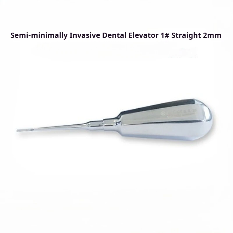 Dental Elevator 14cm  Stainless Steel Straight/Curved Tip Dental Extraction Instrument for Clinic & Teaching Elevator Kit