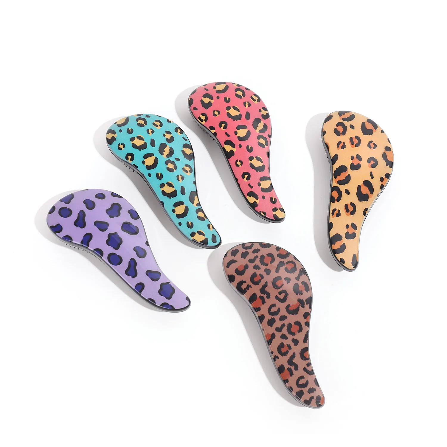 Leopard Hair Comb Anti-static Massage Hair Brush Women Tangle Detangle Massage Hairbrush Salon Hair Brush расческа для волос