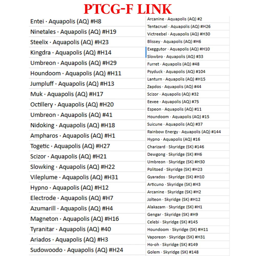 55PCS/Set PKM PTCG-F Whole Set Umbreon Charizard Alakazam Gengar Vaporeon Ampharos Toys gifts game cards complete collection