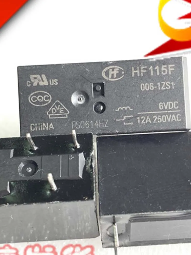 

5 шт. 6 в реле HF115F 006-1ZS1 6VDC 12A 5 контактов