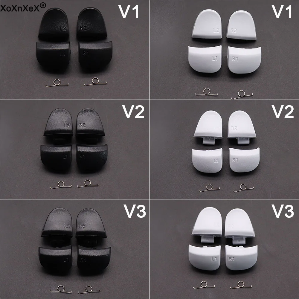 1/10PCS BDM-010 BDM-020 BDM-030 Black White R1 L1 R2 L2 Game Trigger Buttons with Spring For PS5 V1.0 V2.0 V3.0 Controller