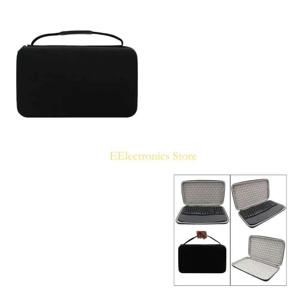 

B03C Беспроводная клавиатура и мышь Дорожный чехол для беспроводной эргономичной клавиатуры Чехол для хранения Пыленепроницаемая