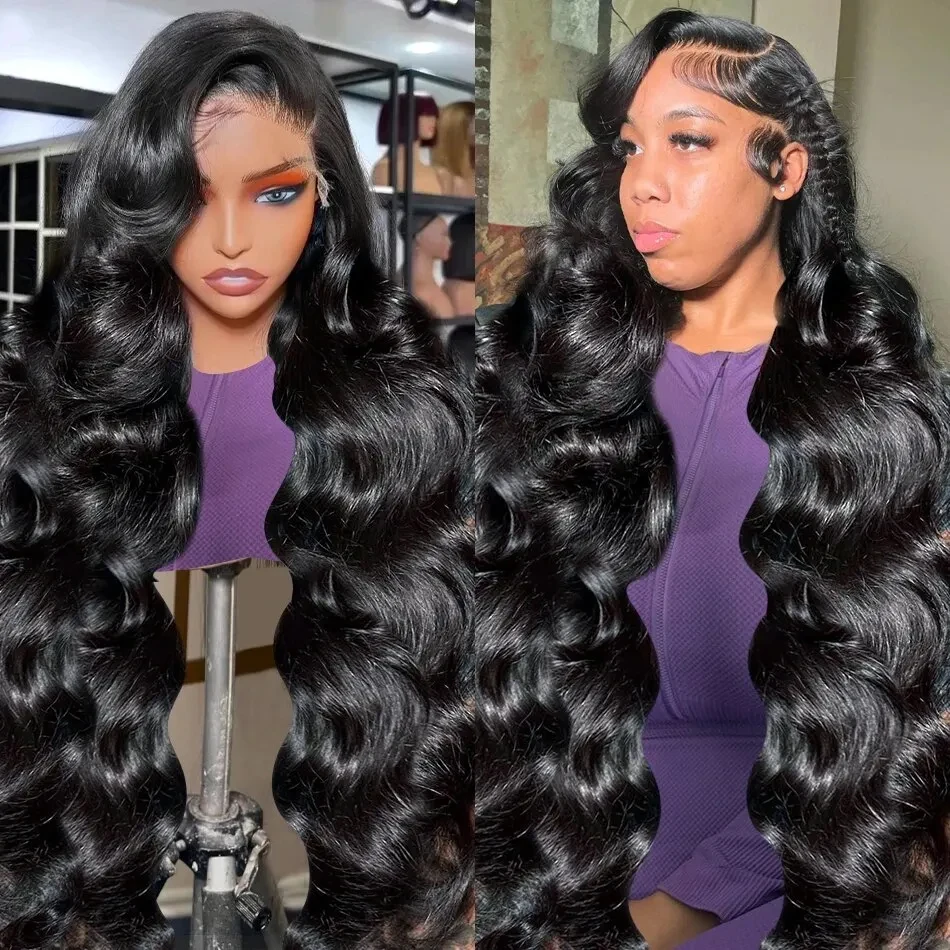 30 32 Inch Brazilian Body Wave 13x4 HD Transparent Lace Front Wig 13x6 Human Hair Lace Frontal Wigs 5x5 Lace Closure Wig 250%