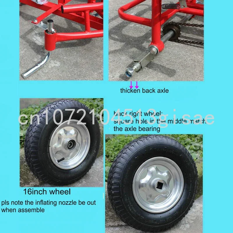 16 Inch Wheel Adult Go-Karts, With Hand Brake Pedal Go Kart, Can Load 120KG