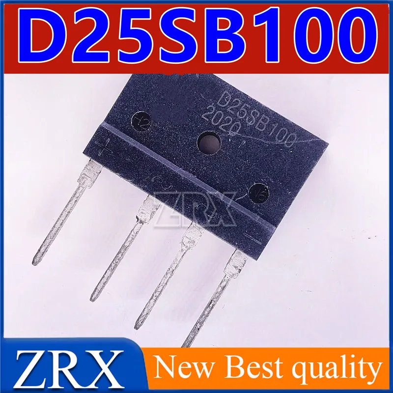 5Pcs/Lot New original D25SB100 25A1000V rectifier bridge;