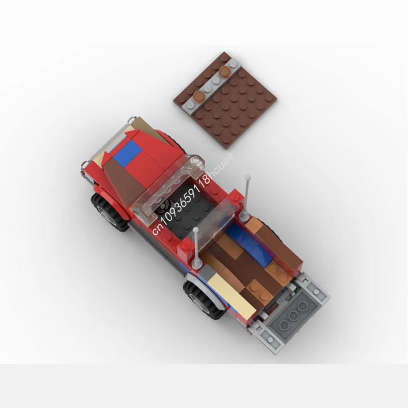 141 pièces MOC camion de ferme modèle blocs de construction brique artisanat jouets modulaire bricolage Architecture enfants cadeaux de noël