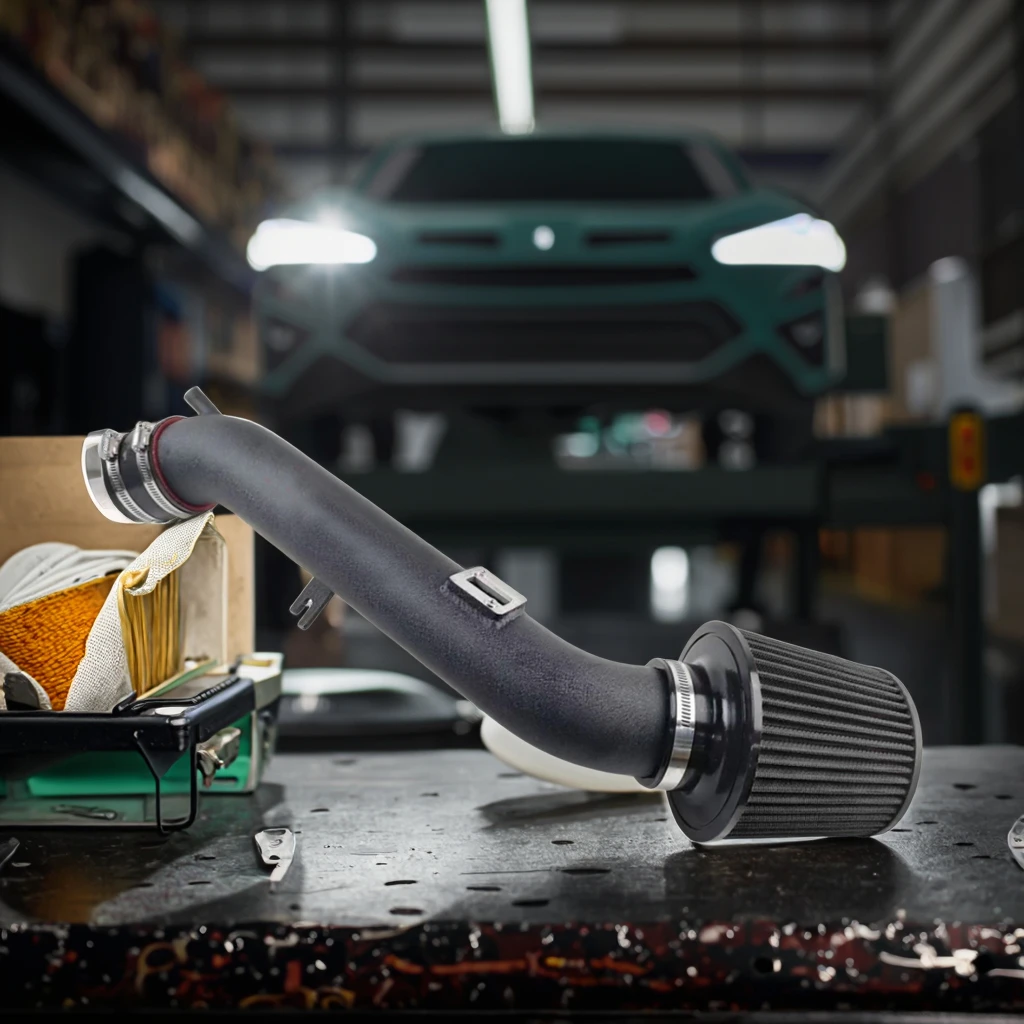 SXLL ارتفاع تدفق مدخل هواء بارد مجموعة أنابيب مرشح لإنفينيتي G35 3.5L 350Z 3.5L 2003-2005 سيارة مدخل هواء بارد عدة أداء