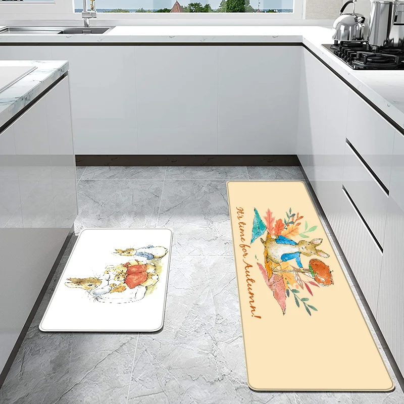 Peter Rabbit Mat for Hallway Cute Rug Bath Mats Living Room Floor Carpet Custom Entrance Doormat Carpets Home Rugs Foot Kitchen