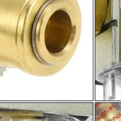 Brass 1/4in Air Compressor Filter with Coalescing Oil Water Separation and Quick Connect for Workshop Applications