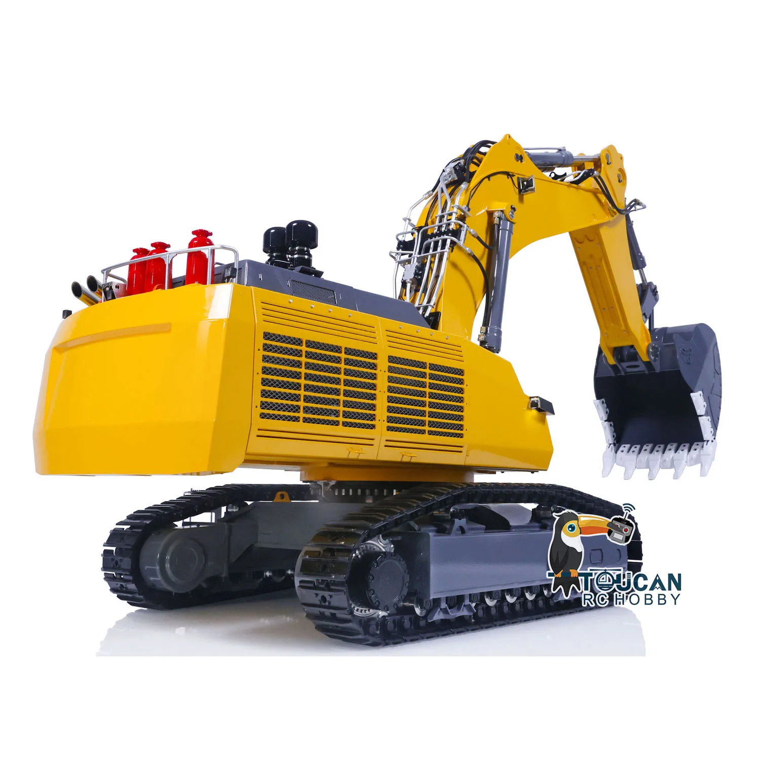 LESU RC 1/14 Hydraulic Excavator RTR Double Pumps AOUE 9150 Remote Control Painted Digger Model W/ Light System PL18EV Lite