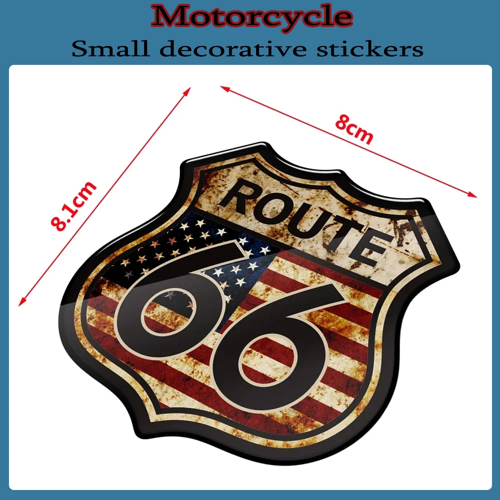 3D-Motorrad-Aufkleber, Amerika, USA, die historischen Route 66-Aufkleber, passend für Harley Touring Electra Glide Ultra Road King