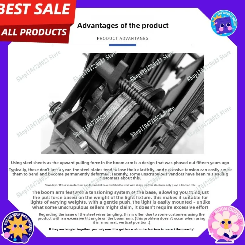 Factory direct sales of photographic equipment, ceiling rail, boom,  rail, studio constant force hinge telescopic instrument