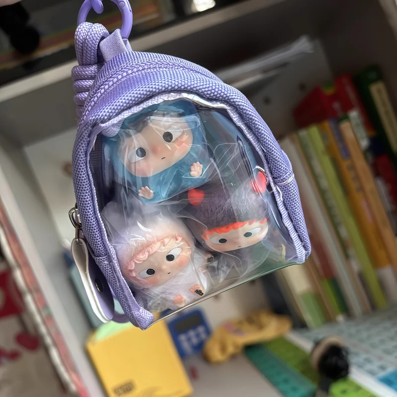 Caja ciega, funda de transporte con figura de Anime, bolsa Ita con cubierta protectora de pantalla, Mini mochila de lona bonita, colgante Kawaii para exhibición de mercancías