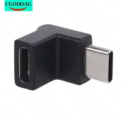 Right Angle 90 Degree USB 3.1 Type C Male to Female USB C Converter Adapter