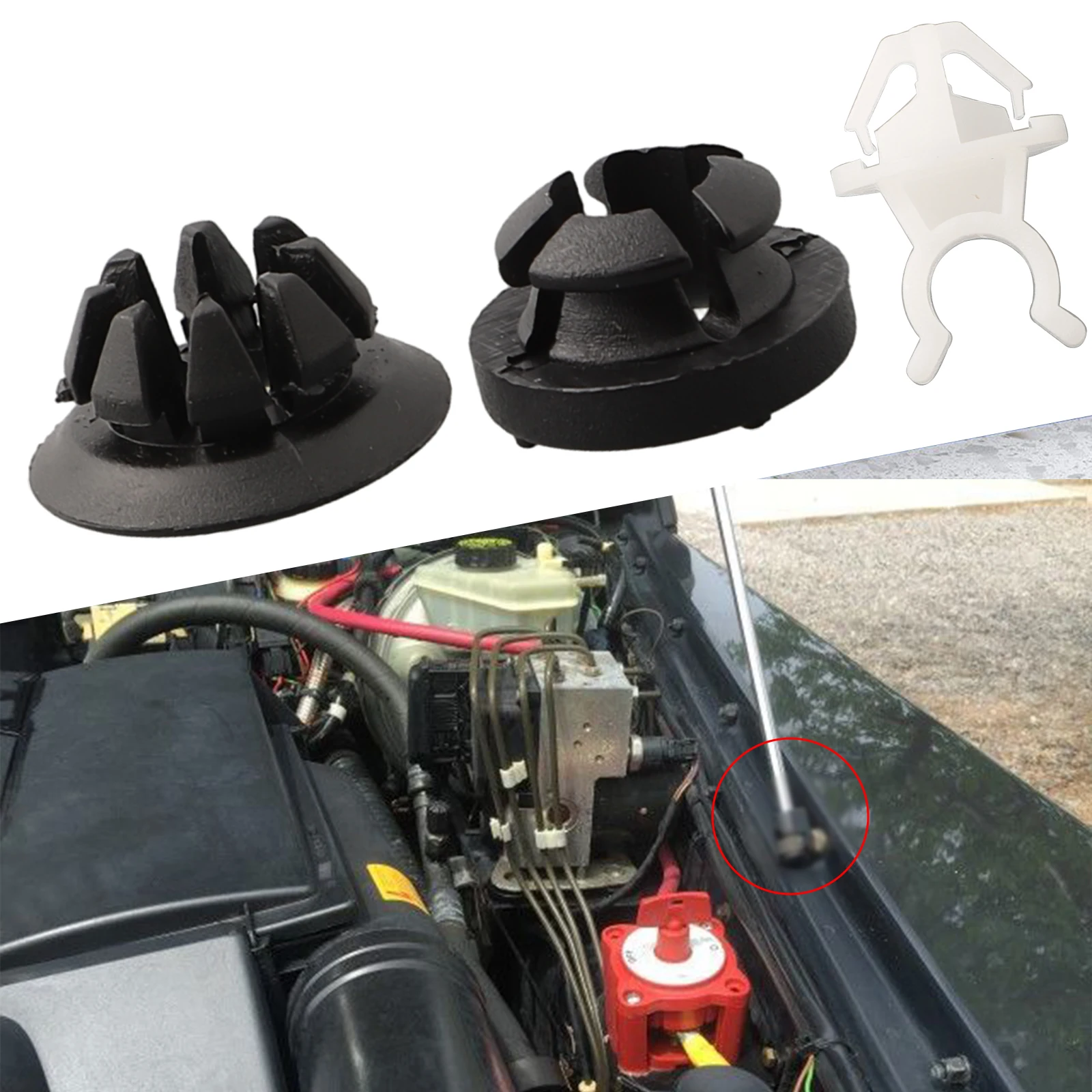 

3 шт., черные пластиковые зажимы 91503-SS0-003