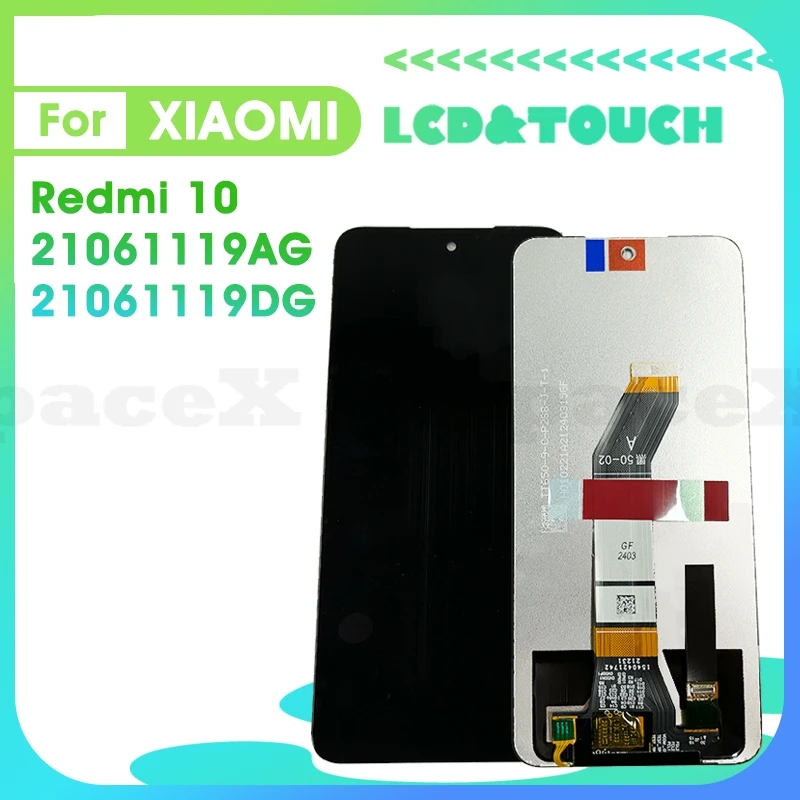 

Redmi10 6.5"Original For Redmi 10 LCD 21061119AG 21061119DG LCD Display Touch Digitizer Assembly Replacement Screen Redmi10 lcd