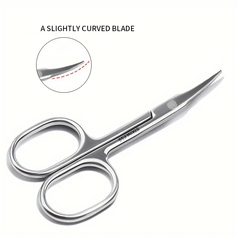 1pcs stainless steel material,compact size, suitable for eyelash extension and nail art, ideal for eyebrow shaping, peeling