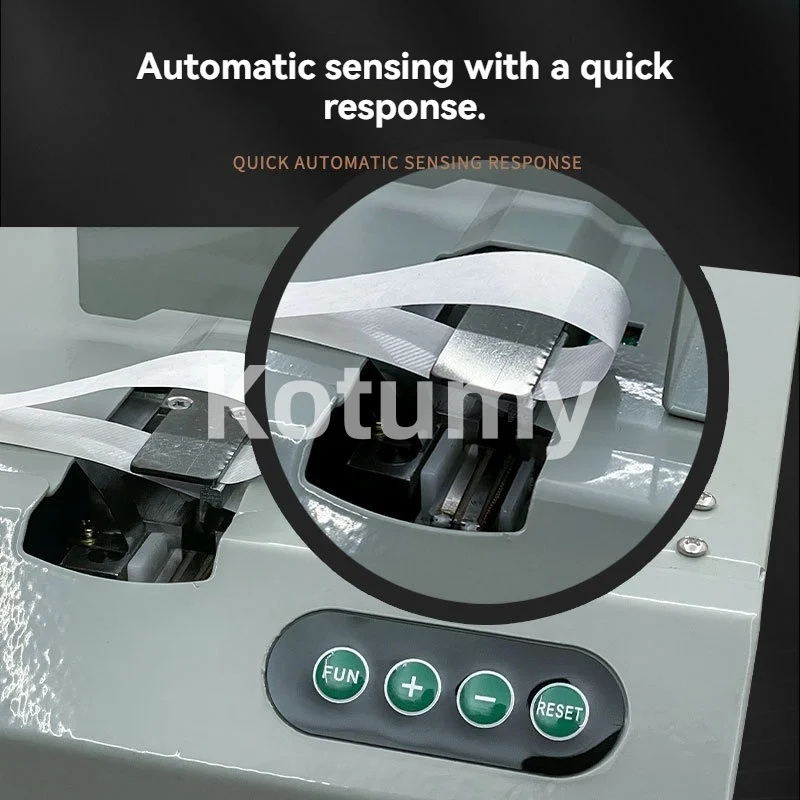 220V Intelligent Induction Strapping Machine Automatic Paper Tape Strapping Machine for Cross Binding Currency Packaging