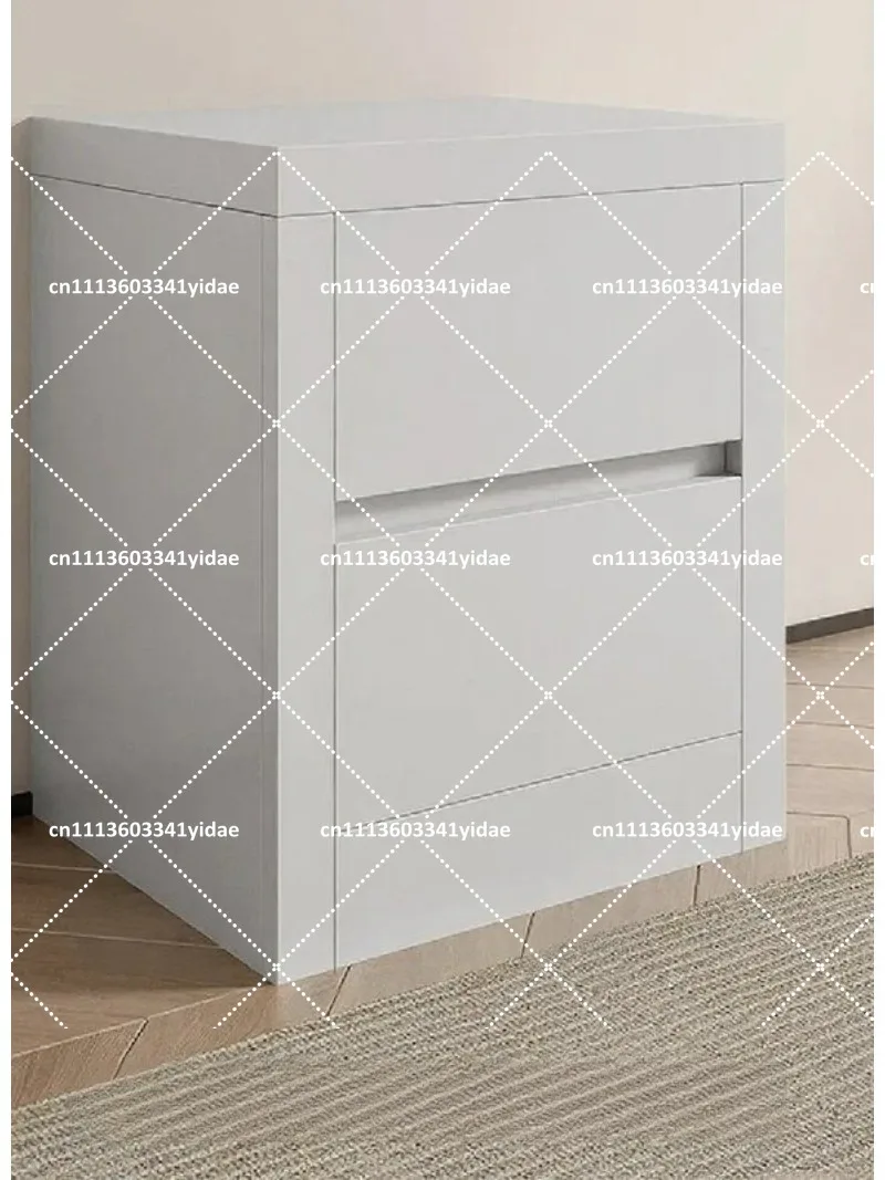 Multifunctional Hidden Storage Bedside Cabinet with Anti-Theft Lock and Large-Capacity Safe for Bedroom
