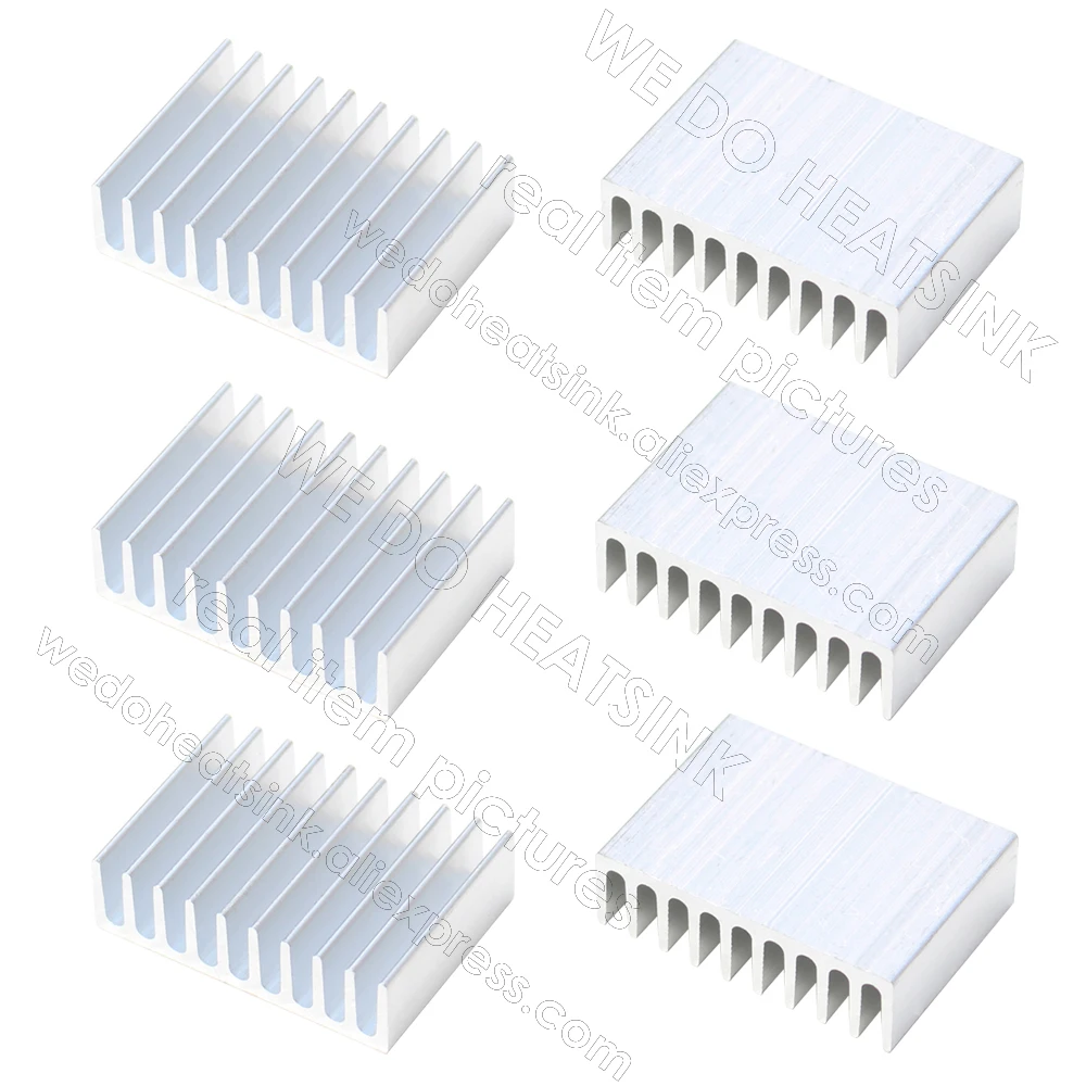 WE DO HEATSINK 25x35x10mm Without or With Thermal Tape Silver Heatsink Aluminum Cooler Radiator Cooling For DIP40 DIP28