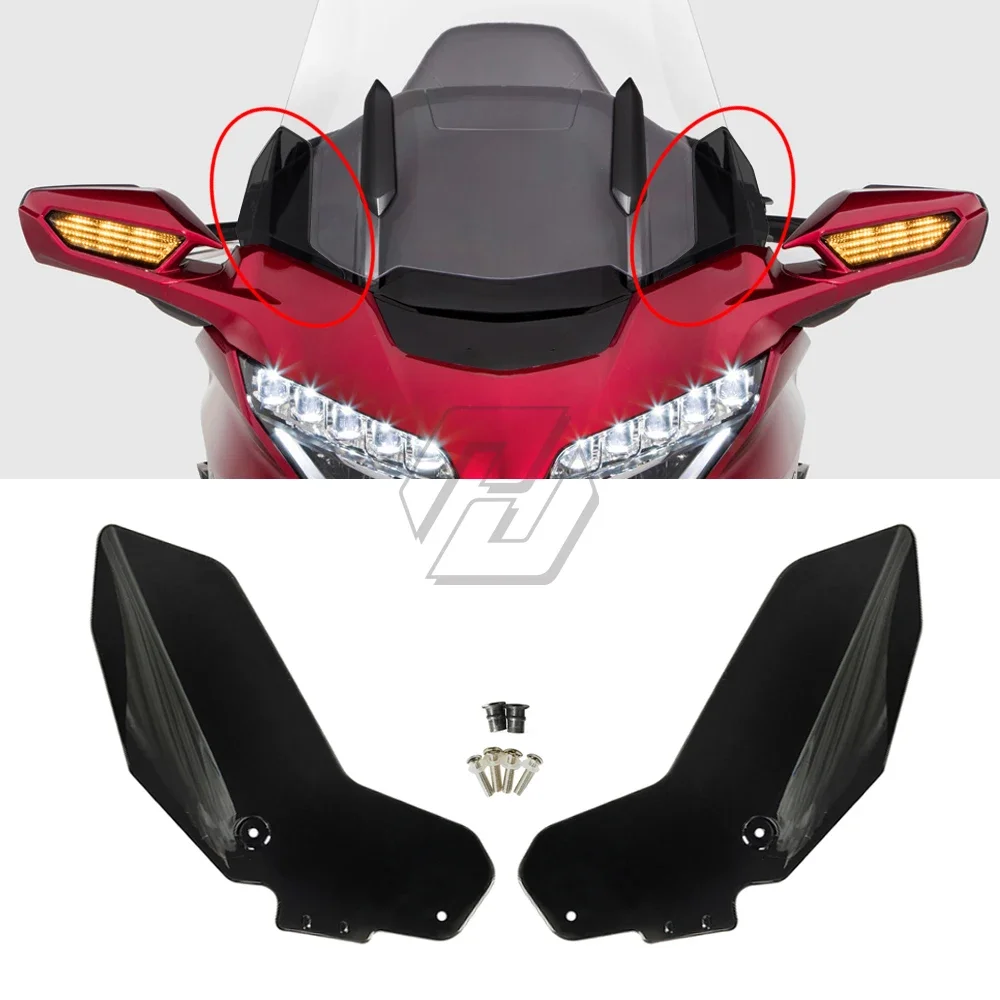 

Motorcycle Windshield Side Wind Deflectors Windscreen Case for Honda Goldwing GL1800 GL 1800 2018 2019