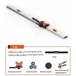 Cortador Manual de azulejos de alta precisión, cuchillo de empuje para azulejos de cerámica, losa grande, corte de losa de roca
