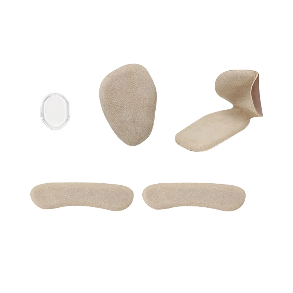 

5pcs Foot Protectors Heel Liners Front Pads Half Insoles Shoe Inserts Cushion for Men Women Absorption Durability Comfortable