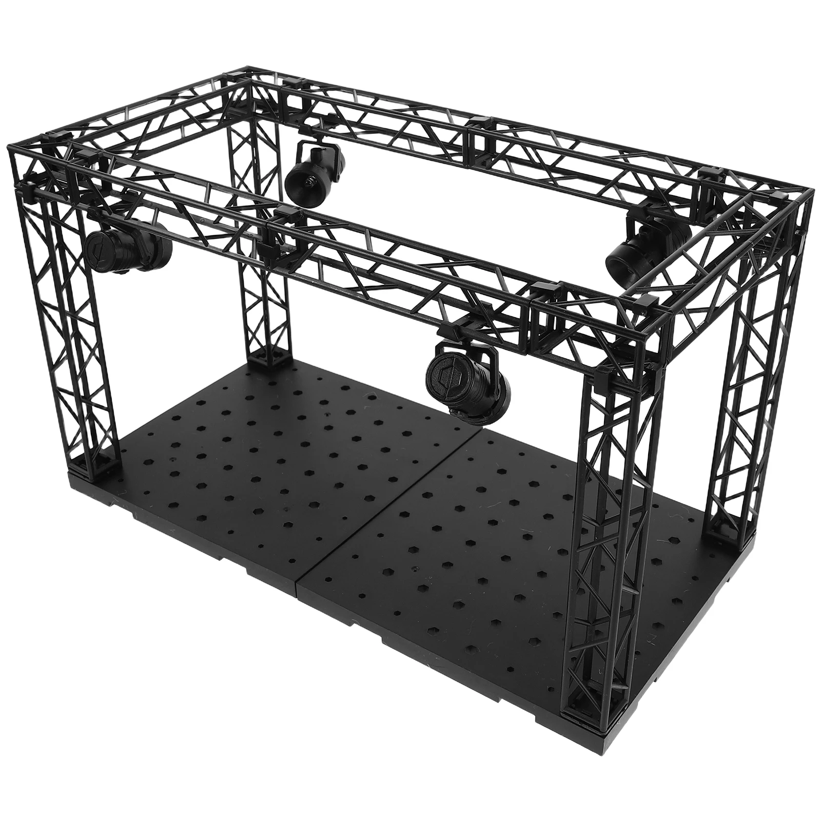 

Display Case Led 7-Color Lighting Tabletop Storage Box For Figures Showcase Cabinet Desktop Organizer Craft Display Shelf