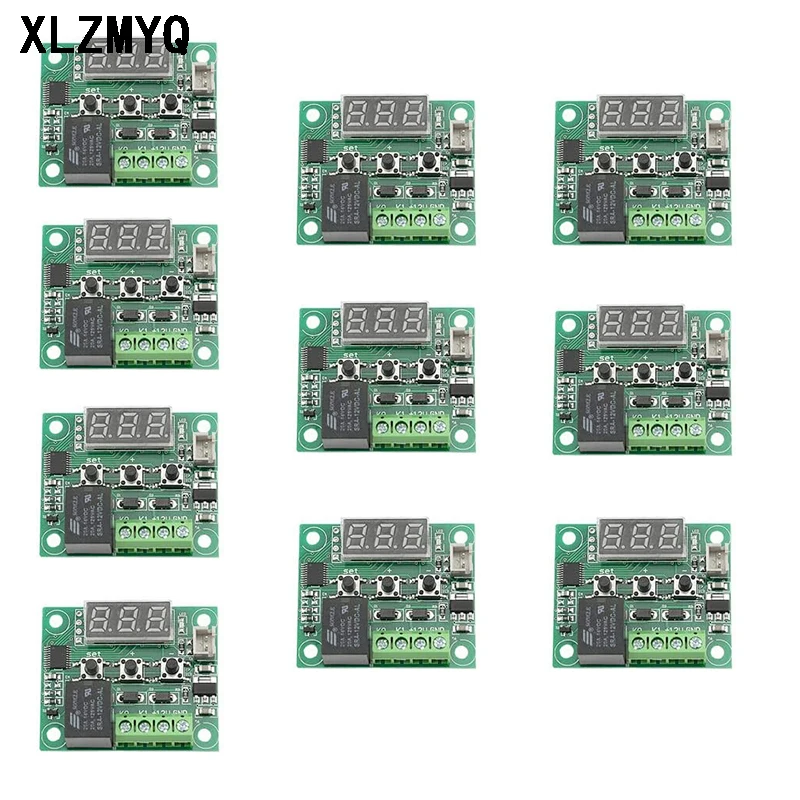 10pcs W1209 Digital Thermostat, 12V DC Temperature Controller Switch w/ Blue Red Light for Aquarium Homebrew Incubator XH-W1209