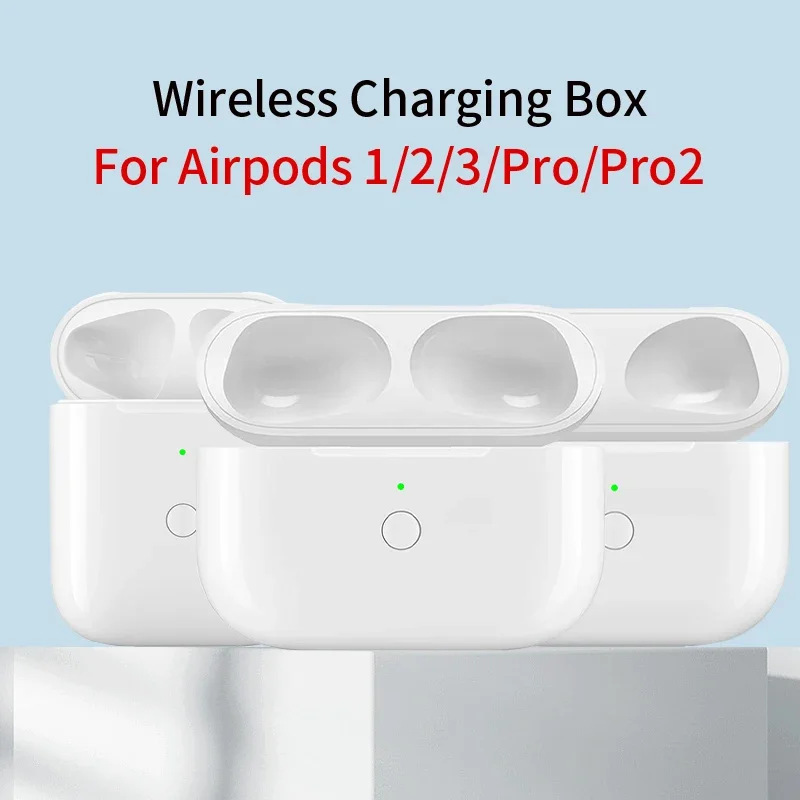 Type-C For Airpods Pro Charger Case Replacement Wireless Charging Box Bluetooth Earphone Large 680mAh Battery with LED Light