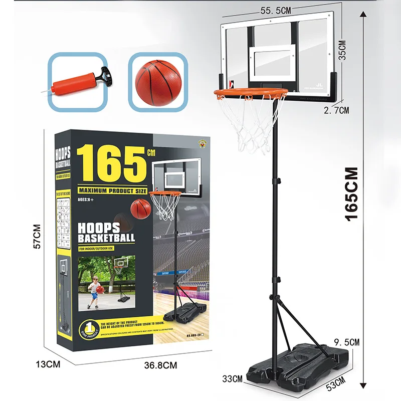 

165cm adult size Mobile and Livable Basketball Stand Basketball Frame Basketball Training Outdoor Sports Toys