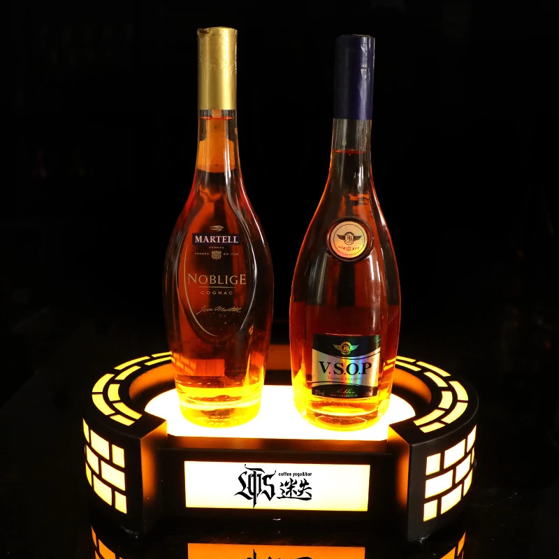 

Bar LED light-up wine stand, Jagermeister XO liquor base, KTV wine display rack, high-end club wine holder, wine shelf