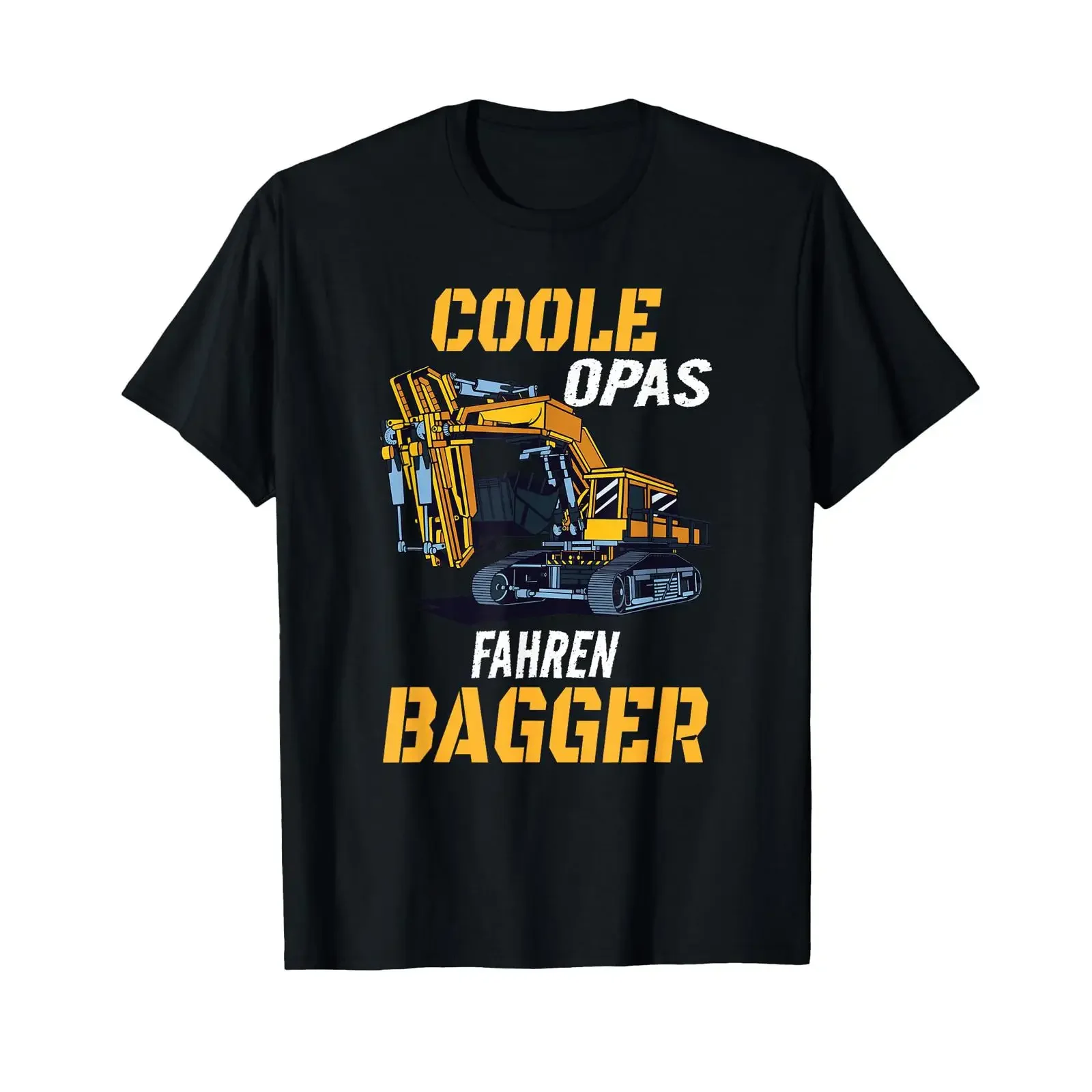 Coole Opas Fahren Bagger Digger Driver Grandpa T Shirt vintage Washed fashion Slightly Stretched Casual Soft Breathable graphic