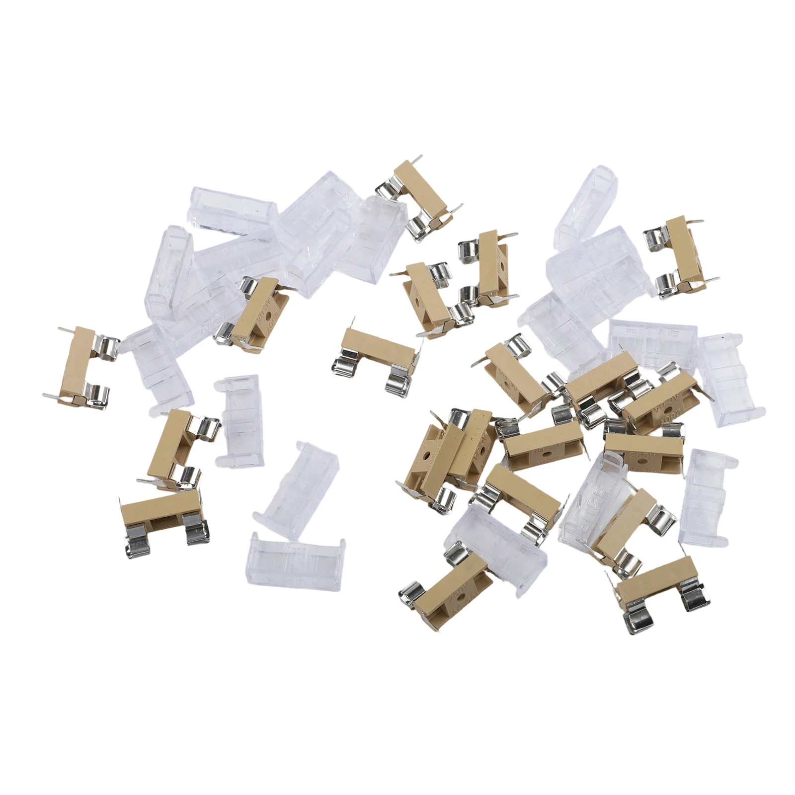 For Circuit Protection Transparent Cover 5*20 Fuse Holder As Shown High Conductivity Fuse Holder Clear Visual Indicator