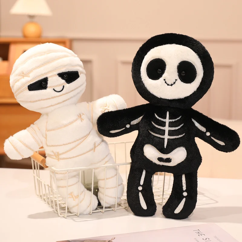 

20-30 см новый скелет плюшевая игрушка Хэллоуин куклы-мумии креативный скелет мягкая подушка забавный праздничный костюм мумии подарки